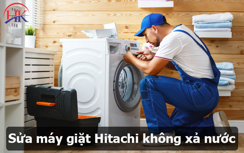 Sửa máy giặt Hitachi không xả nước