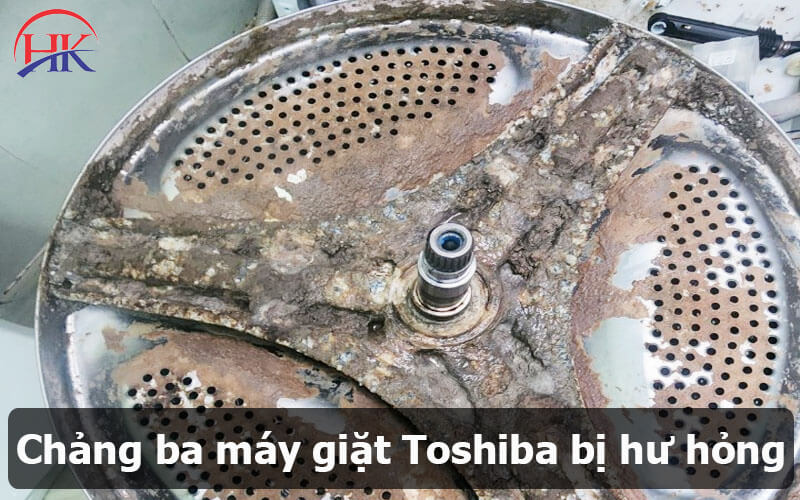 Chảng ba máy giặt Toshiba bị hư hỏng