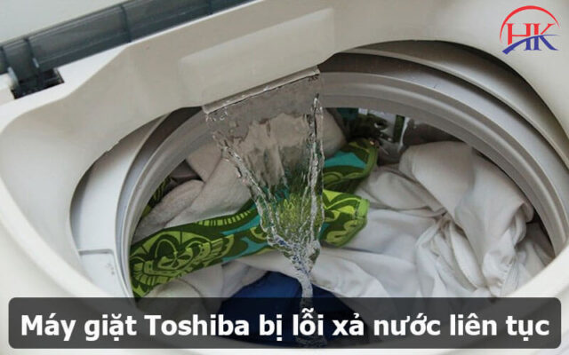 Máy giặt Toshiba bị lỗi xả nước liên tục
