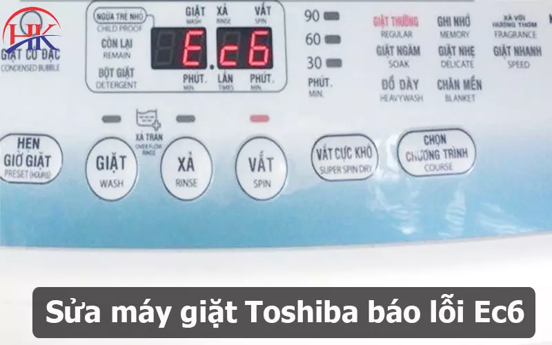 Bật Mí Cách Sửa Lỗi Ec6 Máy Giặt Toshiba Trong 3 Bước Đơn Giản! Sửa máy giặt Toshiba báo lỗi EC6