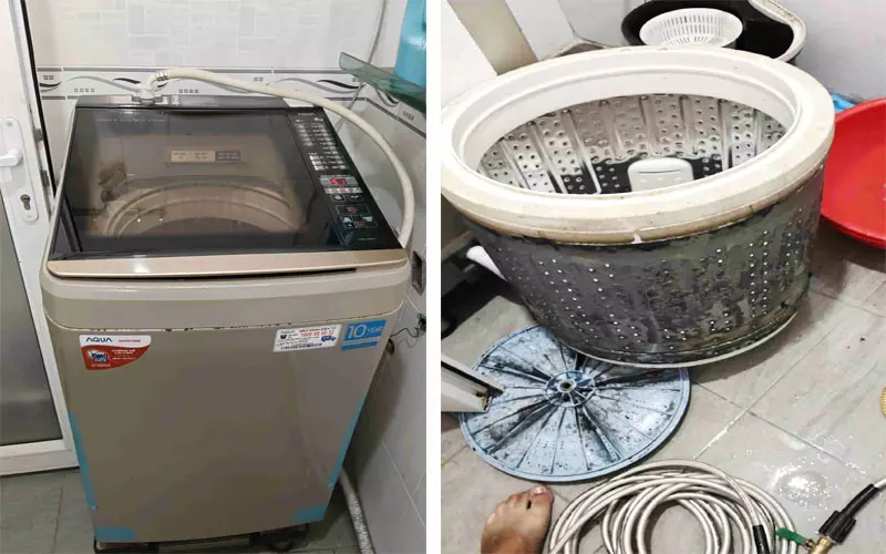 Vệ Sinh Máy Giặt Aqua: Đừng Bỏ Qua 6 Bước Quan Trọng Này Dịch vụ vệ sinh máy giặt Aqua